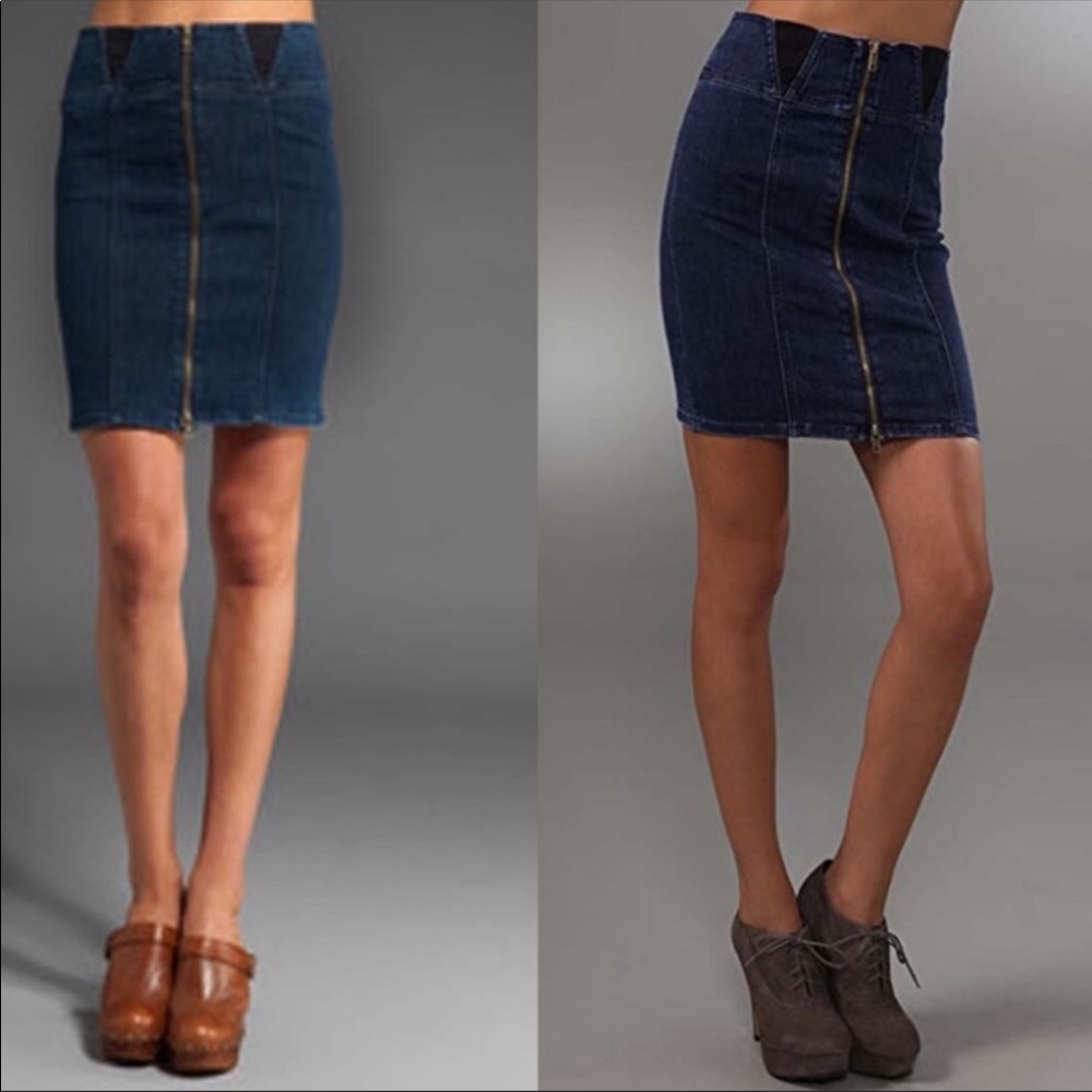 NWT Anthropology Current Elliott Denim Skirt Sz 6